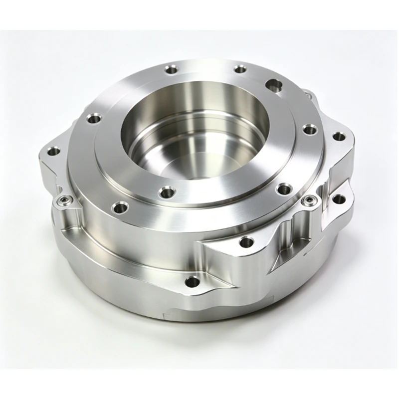 CNC Machined Round Flange Housing