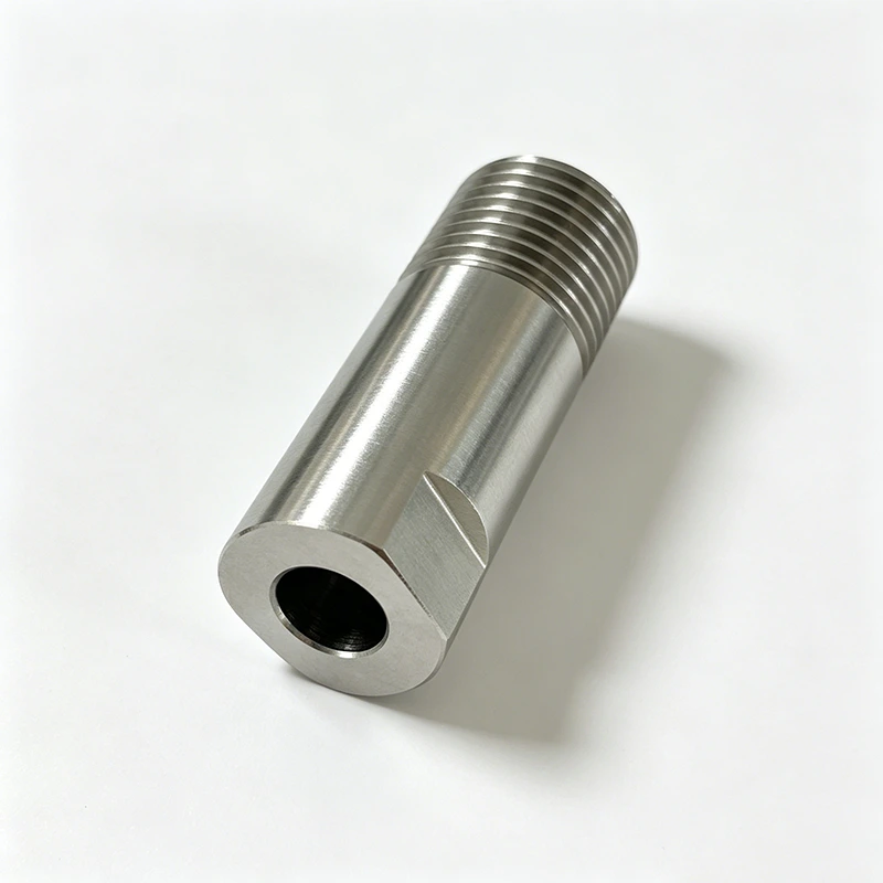 CNC Turning-Stainless Adapter with flats